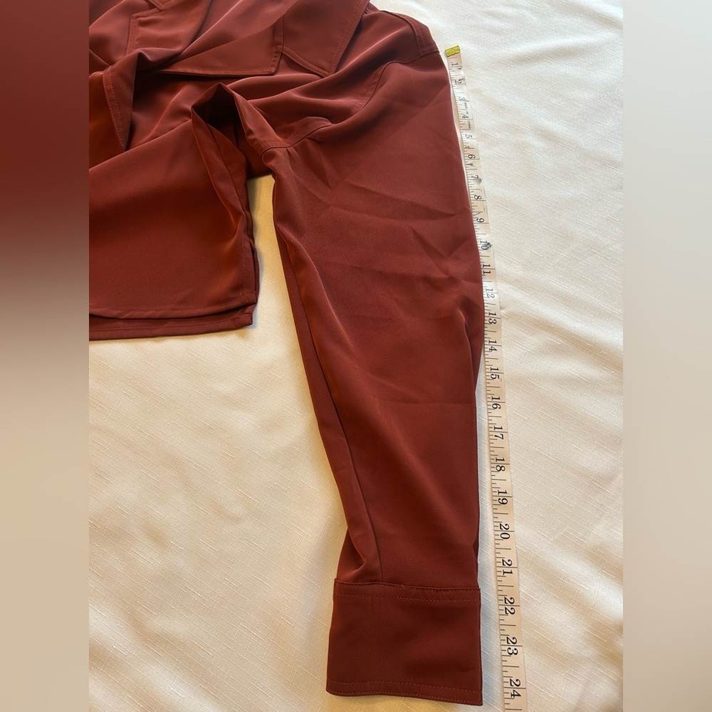 Banana Republic Deep Red Satin Blouse - Picture 12 of 12